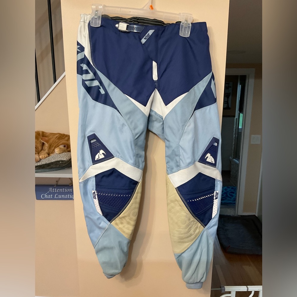 THOR Men’s Motocross Pants . Size 38 . Blue .  NWT
